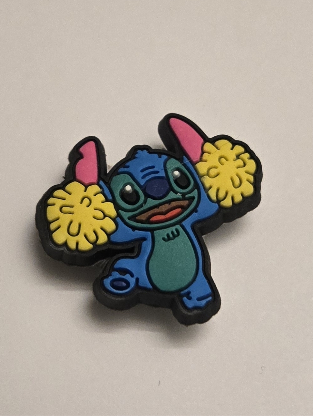 3/$10 Cheerleader Stitch Croc Charm Jibbitz Disney Cute Pom Poms